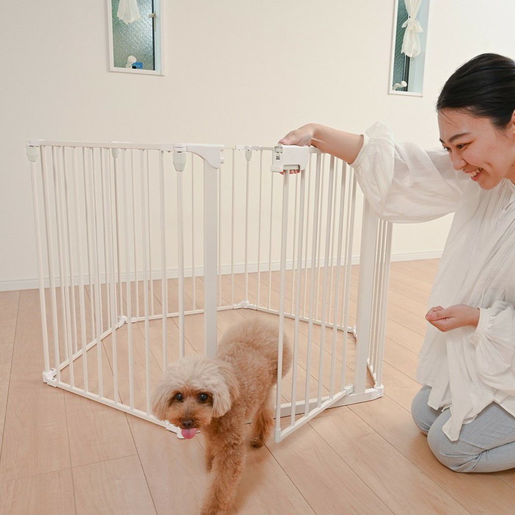 スチールペットサークル 8枚セット ブラック | KISSBABY