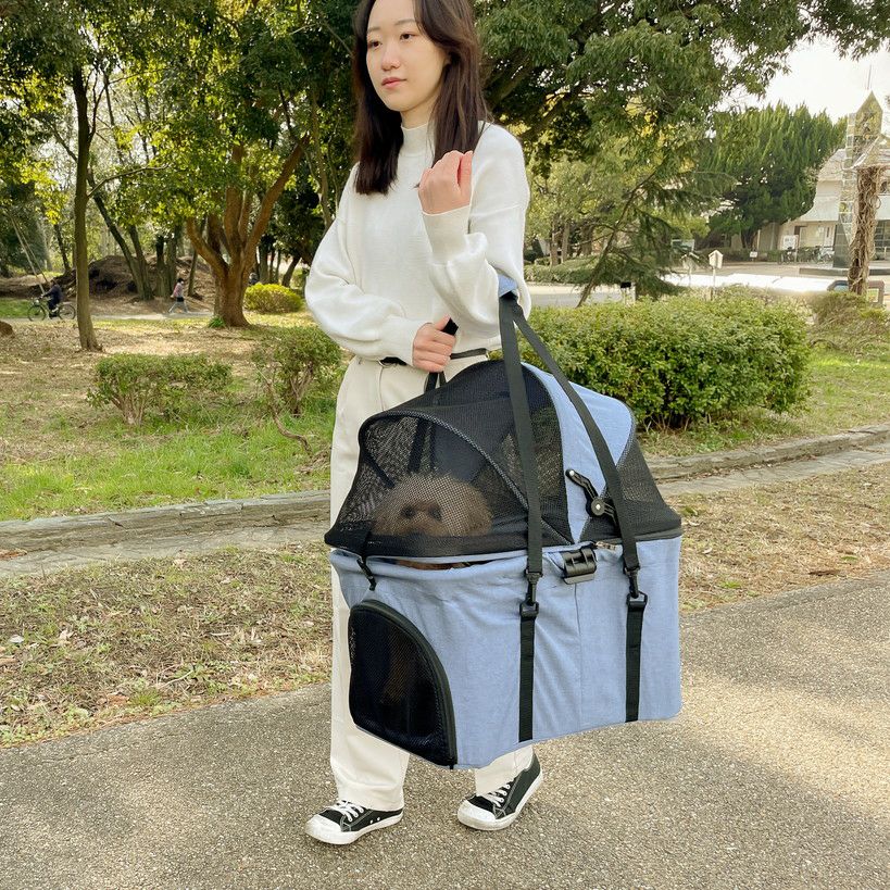 2WAY ペットカート デニム | KISSBABY