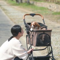 犬用ペットカート ブラウン 2WAY ペットカート ブラウン | KISSBABY
