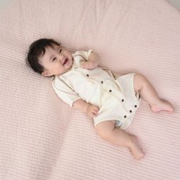 オーガニック　半袖ロンパース　80cm