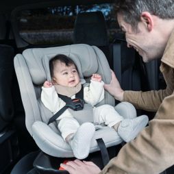 Hummingbaby | R129チャイルドシート回転式ココ・グレージュ | KISSBABY