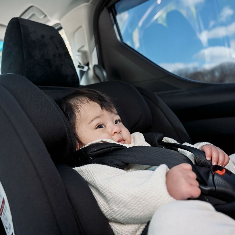 Hummingbaby | R129チャイルドシート回転式オリーブブラウン | KISSBABY