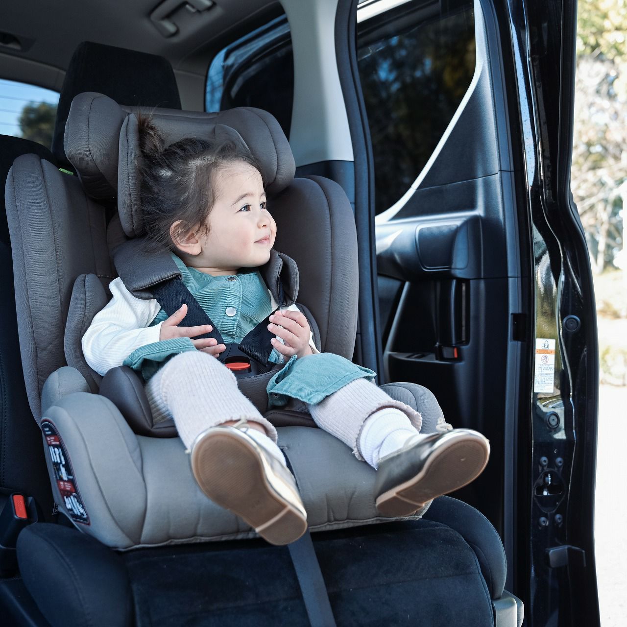 Hummingbaby | R129チャイルド&ジュニアシートオリーブブラウン | KISSBABY