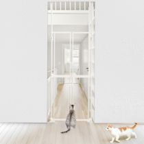 ねこ脱走防止ゲート にゃんドア クリア | KISSBABY
