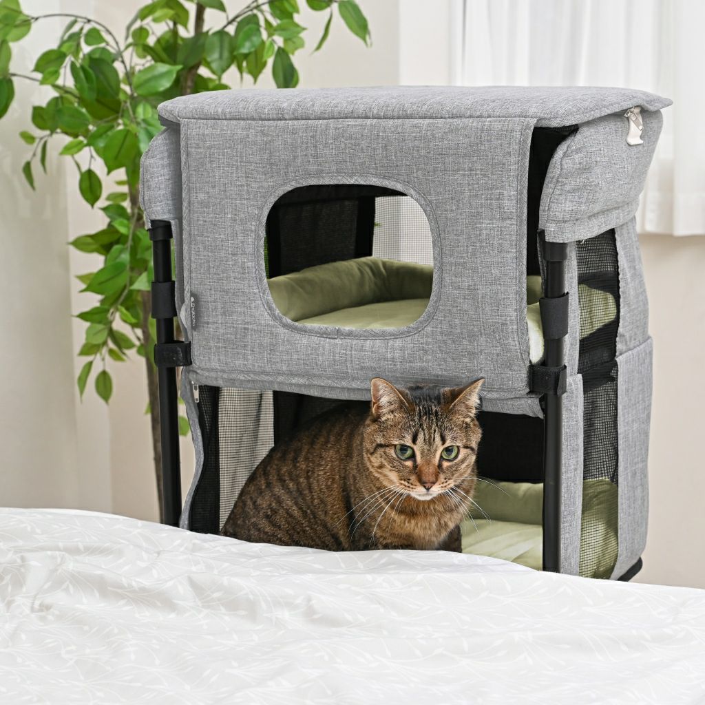 ねこ脱走防止ゲート にゃんドア ホワイト | KISSBABY